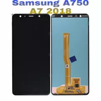 Lcd Samsung A7 2018/A750 AAA Contras Black + Touchscreen Fullset