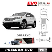 Busi BRISK Premium Evo DR15SXC untuk mobil Honda CRV Gen 3