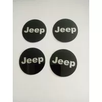 sticker stiker lapisan tutup dop velg mobil logo JEEP utk jeep JK WRAN