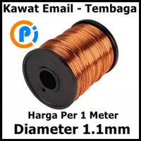 Kawat Tembaga Email Ukuran 1.1 MM 1.1MM Enamel Wire Cooper Per Meter
