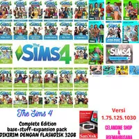 PC THE SIMS 4 COMPLETE EDITION BASE+FULL EXPANSION PACK(via flashdisk)