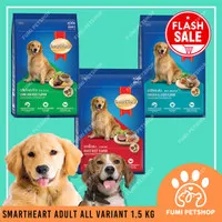 SMART HEART DOG FOOD ADULT ALL VARIANT 1.5 KG [ MAKANAN ANJING ]