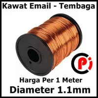 Kawat Tembaga Email Ukuran 1.1 mm 1.1mm Enamel Wire Cooper Per Meter