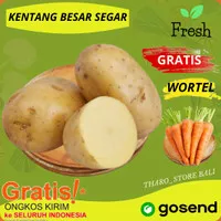 SAYUR KENTANG (1 KG) GRATIS WORTEL LOKAL FRESH SAYURAN KENTANG SEGAR