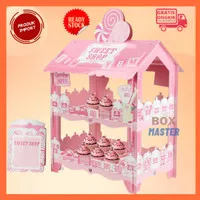 Kertas Cupcake Kotak Kado Dekor Box Hampers Kering Butter Cream Loyang