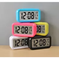 Jam unik alarm digital layar lcd dekorasi kamar tidur ruang tamu