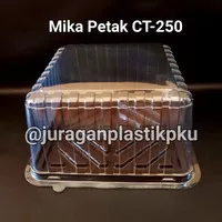 Mika Plastik Petak CT-250 / Wadah Tray Kue Tart Ultah Cake Bolu 25 cm