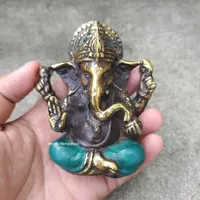Patung Dewa Ganesha Antik Bahan Kuningan | Patung Perunggu