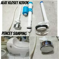 ALAT CLOSET KODOK/ONEPIECE PENCET SAMPING+PEMBILAS JANGKAR+TOMBOL SMPG