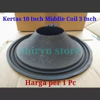 Kertas Daun Speaker 10 Inch Inci In Middle Coil 3 Inch Impor 76 Mm