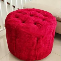 puff sofa stool bulat minimalis/ sopa bulet meja rias