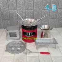 Kitchen Set Mainan Anak (Set 4-D) Masak Masakan Anak Kompor Oven Mini
