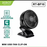 kipas angin portable USB mini fan Robot RT- BF 10- hitam