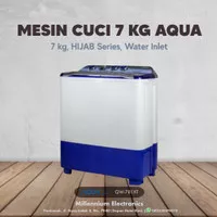 MESIN CUCI AQUA JAPAN QW781XT 7KG 2 TABUNG 781XT 7 KG 781 HIJAB SERIES