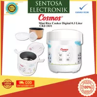 COSMOS CRJ-1031 Rice Cooker Digital Mini 0,3 Liter 4 Fungsi