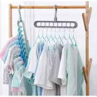 GANTUNGAN BAJU AJAIB WONDER MAGIC HANGER GANTUNGAN BAJU LIPAT LEMARI