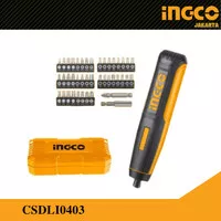 Obeng Listrik Mini (4V 4Nm) / Cordless Screwdriver INGCO CSDLI0403