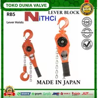 NITCHI LEVER HOIST TYPE RB5 0.8TON x 1.5METER MADE IN JAPAN
