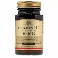 Solgar Vitamin B2 Riboflavin 50 mg 100 Tablets
