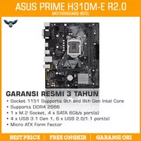 ASUS PRIME H310M-E R2.0 LGA1151 mATX DDR4 USB 3.1 MOTHERBOARD INTEL