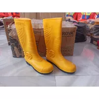 Sepatu Safety Boots Petrova Ujung Besi / Kuning / Size 39-44