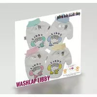 LIBBY WashlapTangan Putih Sablon Cotton Handuk Bayi SNI 1 PCS 0100304