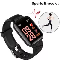 Jam Tangan Smart Watch Sports Smart Bracelet Healthy Steward Rubber