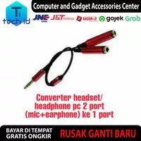 Kabel splitter headset Mediatech Headphone Splitter 2 Stripe original