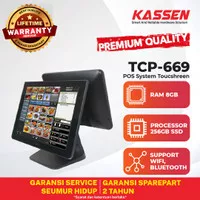 MESIN KASIR TOUCHSCREEN + DUAL DISPLAY 15 8GB KASSEN TCP-669 WINDOWS