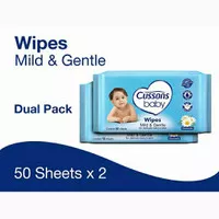 Cussons baby wipes Mild Gentle 50sheet tissue basah murah meriah