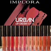 Implora Urban Lip Cream Matte ( lipcream Lipstick Lipstik ) 12 Warna