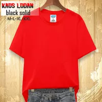 Kaos Polos Cotton Combed 30S Wanita / Kaos Lengan Pendek Wanita-MERAH