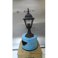 Lampu Taman Pilar Antik Klasik Minimalis Outdoor 5019 Hitam / Gold