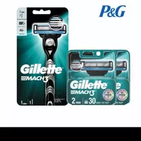 gillette mach 3 classic alat cukur 3 razor isi ulang refill 2s mach 3