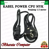 NYK Kabel Power Komputer / PC 1.5 Mtr - Best Quality - Original 100% -