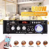 Audio Power Amplifier Home Bluetooth EQ Karaoke FM Radio 600W AC 220V