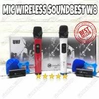 Mic Wireless Soundbest W8 Original MIC WIRELESS SOUNDBEST W 8 w8 w 8 B