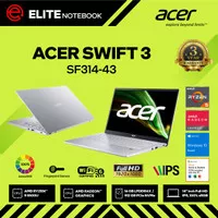 ACER SWIFT 3 SF314-43 AMD RYZEN 5-5500U 16GB 512GB 14" FHD IPS W10 OHS
