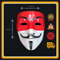 Topeng Anonymous Merah putih/ hacker / hecker topeng indonesia prank