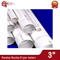 PIPA PARALON RUCIKA PVC 3" (D) PER METER