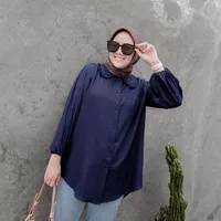 Baju Atasan Wanita Blouse Muslim Katun Rayon Polos Jumbo