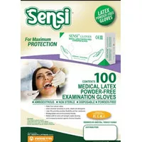 Sensi Latex Powder Free Sarung Tangan/Handscoon Medis Sensi Non Powder