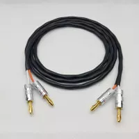 Kabel Speaker Pakai Kabel 2S7F Ori 2Mtr Plus Jack Banana Nakamichi