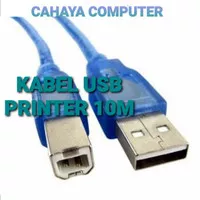 KABEL USB PRINTER 10M BIRU/AM BM 10M HIGH QUALITY