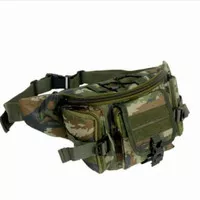 Waistbag Army Tactical / tas pinggang loreng - biru army