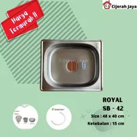 BAK CUCI PIRING ROYAL SB 42 / SINK ROYAL SB 42 1 LOBANG BCP ROYAL SB42