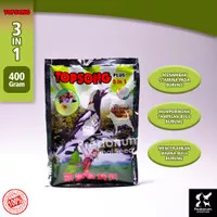 Topsong 3in1 Seaweed/Coklat Pakan Voer/Pur Jalak Murai Kacer 400 Gram