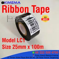 Ribbon Tape 25 mm x 100 m LC1 tinta pita mesin coding