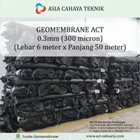Terpal HDPE Geomembrane ACT Import 0.3mm x 6m x 50m