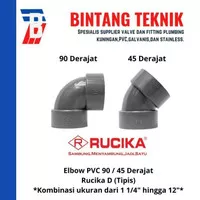 Elbow / Knee PVC Rucika 6" Inch D (Tipis) 90 / 45 Derajat